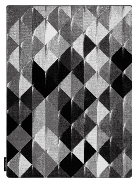 Teppich Intero Platin 3d Dreiecke Grau