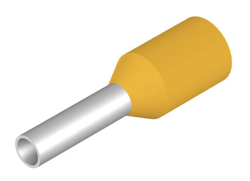 Weidmüller H1.0/12 GE - Pin terminal - Straight - Metallic - Yellow - 1 mm² - 1.2 cm - 8 mm