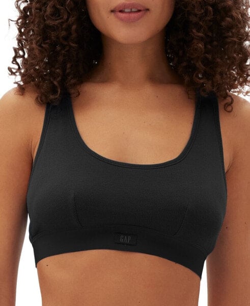 GapBody Women's Ribbed Logo Comfort Racerback Bra GPW01051