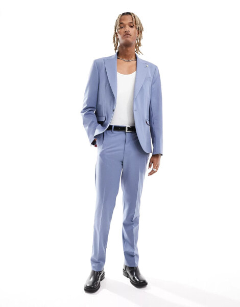 Twisted Tailor buscott suit trouser in blue