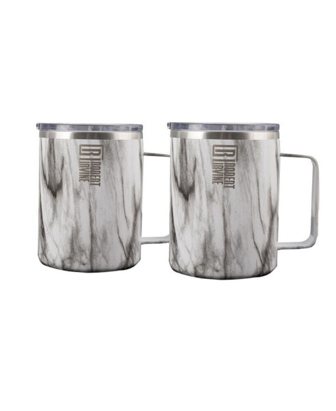 Robert Irvine by Insulated Coffee Mugs, Set of 2