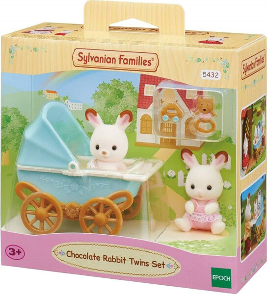 Figurka Epoch Sylvanian Families Wózek z Bliźniakami Królików (5432)