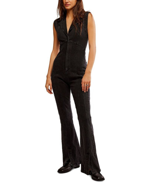 Women's Crvy Ring The Alarm Denim Jumpsuit