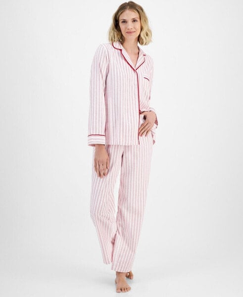 Women's 2-Pc. Cotton Flannel Pajamas Set, Created for Macy's