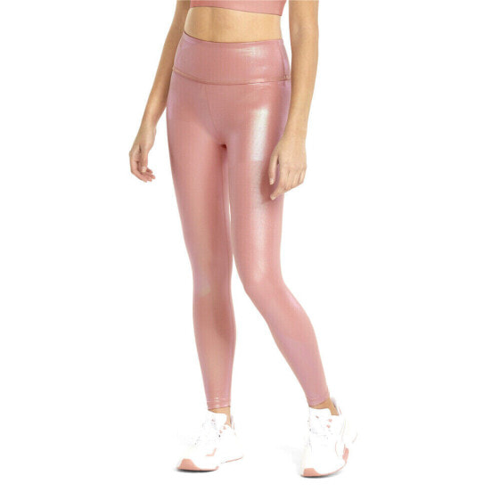 Puma Stardust Crystalline 78 High Waisted Athletic Leggings Womens Pink Athletic