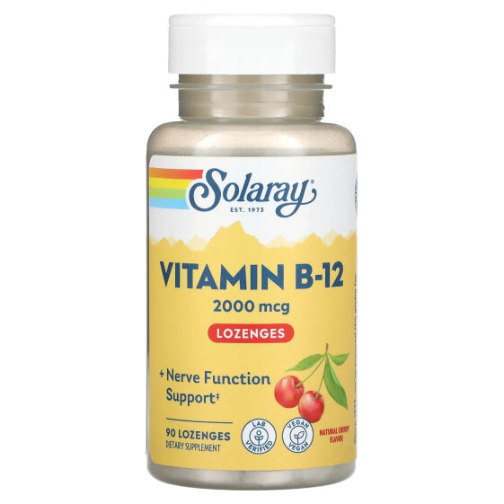 Vitamin B-12, Natural Cherry, 2,000 mcg, 90 Lozenges