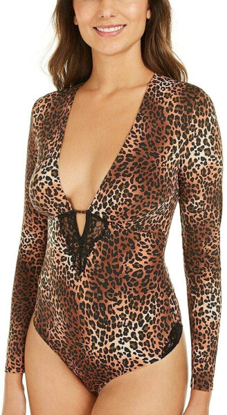 Боди INC Leopard-Print Lace-Thong Large