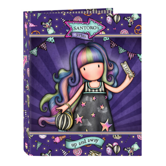 Папка-регистратор Santoro London Gorjuss Up and away Фиолетовый A4 (26.5 x 33 x 4 см)