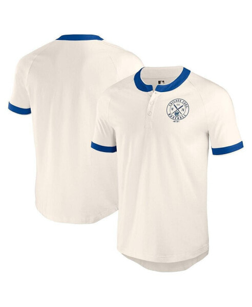 Darius Rucker Men's Collection by Fanatics White Chicago Cubs Henley Raglan T-Shirt