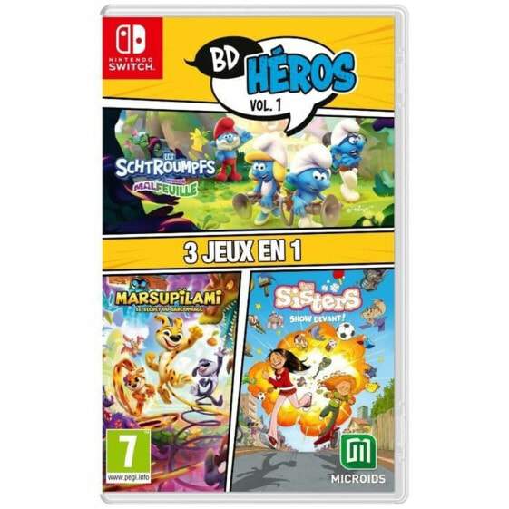 Видеоигра для Switch Microids 3 in 1: Marsupilami + Les Sisters + The Smurfs: Village Party (FR)