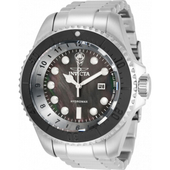 Invicta Hydromax Quartz Date Dive Black Mother of Pearl Dial Men's Watch 31043