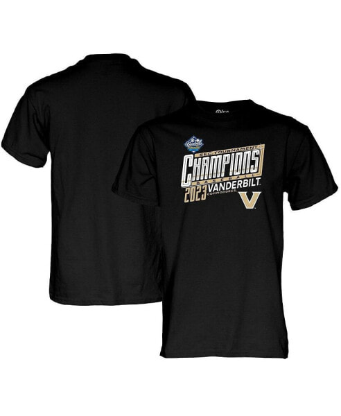 Men's Black Vanderbilt Commodores 2023 SEC Baseball Conference Tournament Champions Locker Room T-shirt