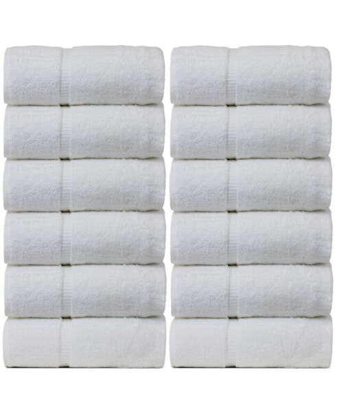 Luxury Hotel Spa Towel Turkish Cotton Wash Cloths, Set of 12