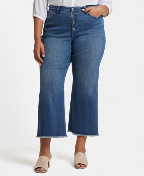 Plus Size Teresa Wide Leg Ankle Jeans