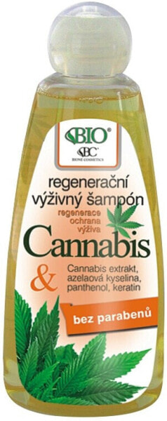 Pflegendes Shampoo mit Cannabisextrakt, Azelainsäure und Keratin - Bione Cosmetics Cannabis Regenerative Nourishing Shampoo 80 ml