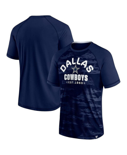 Men's Navy Dallas Cowboys Hail Mary Raglan T-shirt