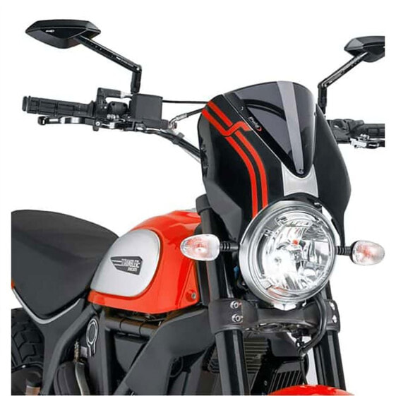 PUIG Retrovision Windshield Ducati Scrambler Classic/Desert Sled/Flat Track Pro/Full Throttle/Icon/Sixty2/Urban Enduro
