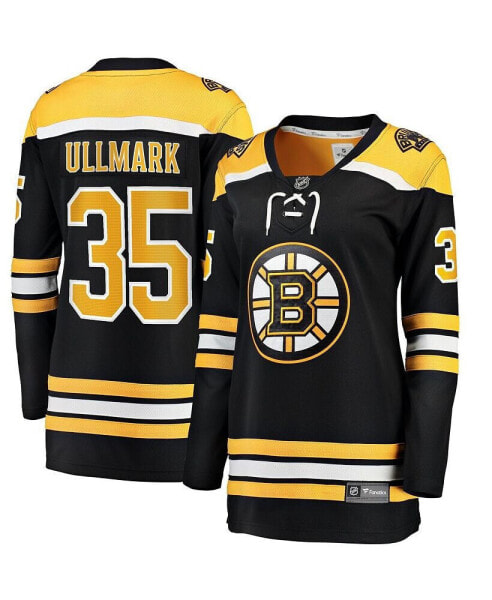 Футболка женская Fanatics Linus Ullmark черная домашняя модель Boston Bruins Home Breakaway Player Jersey