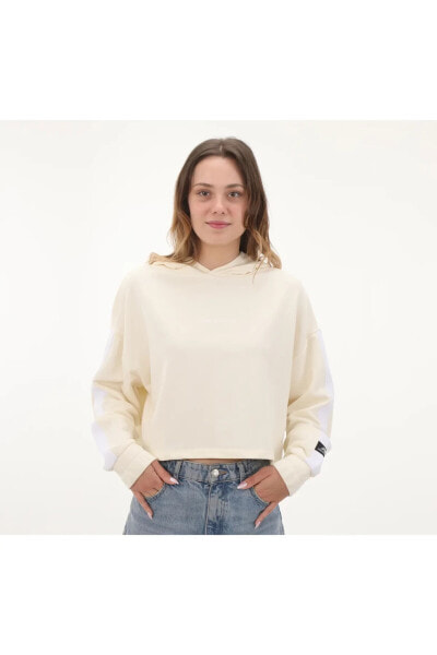 Wnh1420-sst 1420 Kadın Sweatshirt Krem