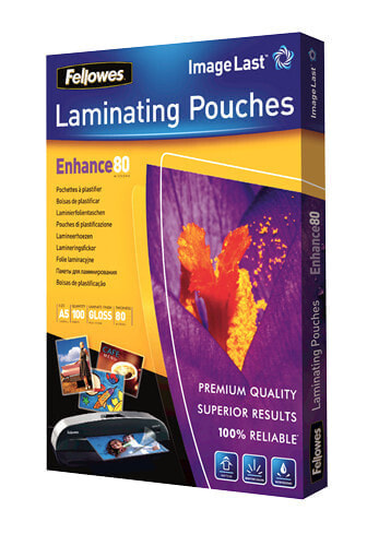 Fellowes ImageLast A5 80 Micron Laminating Pouch - Transparent - 210 mm - 154 mm - 1 mm - 100 pc(s)