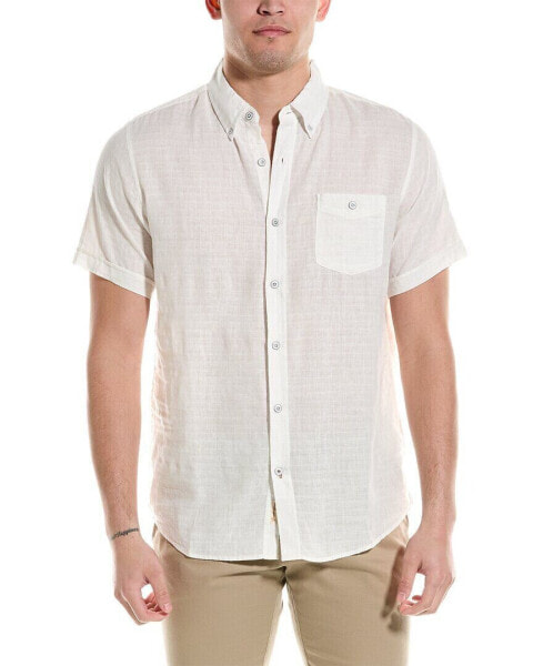 Weatherproof Vintage Linen-Blend Woven Shirt Men's