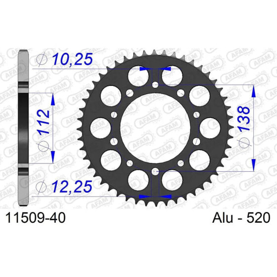 AFAM 11509 Rear Sprocket