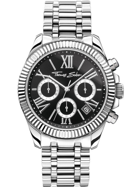 Thomas Sabo WA0396-201-201 Divine Chronograph Unisex Watch 38mm 10ATM