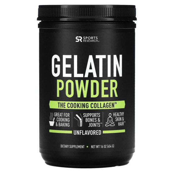 Gelatin Powder, Unflavored, 1 lb (454 g)