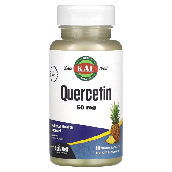 Quercetin, Pineapple, 50 mg, 90 Micro Tablets