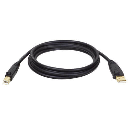 Tripp U022-010-R USB 2.0 A to B Cable (M/M) - 10 ft. (3.05 m) - 3.05 m - USB A - USB B - USB 2.0 - Male/Male - Black