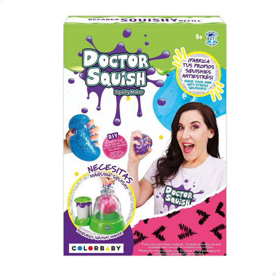 DOCTOR SQUISH Slime Antiestrés Ball Factory Kit