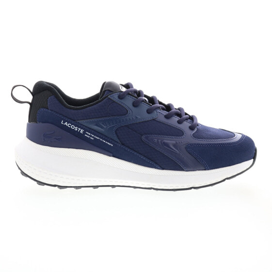 Lacoste L003 Evo 124 3 SMA Mens Blue Canvas Lifestyle Sneakers Shoes