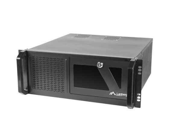 Lanberg SC01-4504-08B - Rack (4U) - Black - 2 fan(s) - HDD - HDD