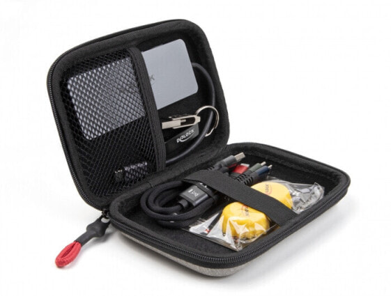 Delock Travel Kit III Premium Edition, Black, Grey, Pouch pocket, 100 mm, 145 mm, 35 mm, 200 g