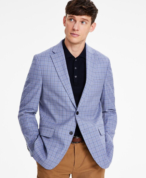 Men's Modern-Fit Check Sport Coat