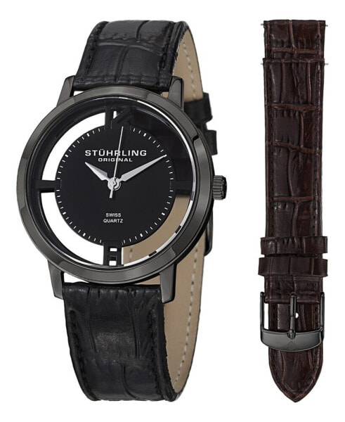 Наручные часы Stuhrling Women's Rose Gold-Tone Link Bracelet with Crystals Studded Strip Watch 33mm.