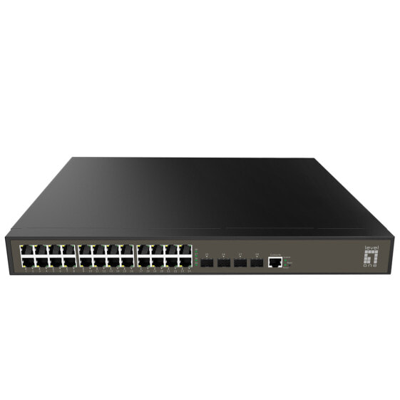 LevelOne GEL-2871 - Managed - L2+ - Gigabit Ethernet (10/100/1000) - Gigabit Ethernet - Rack mounting - 1U