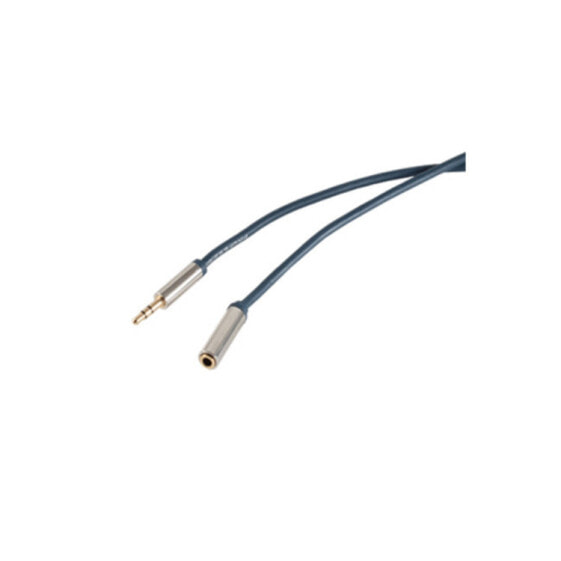Аксессуар кабельный shiverpeaks sp-PROFESSIONAL - 3.5mm - Female - 3.5mm - Male - 5 м - Синий, Хром