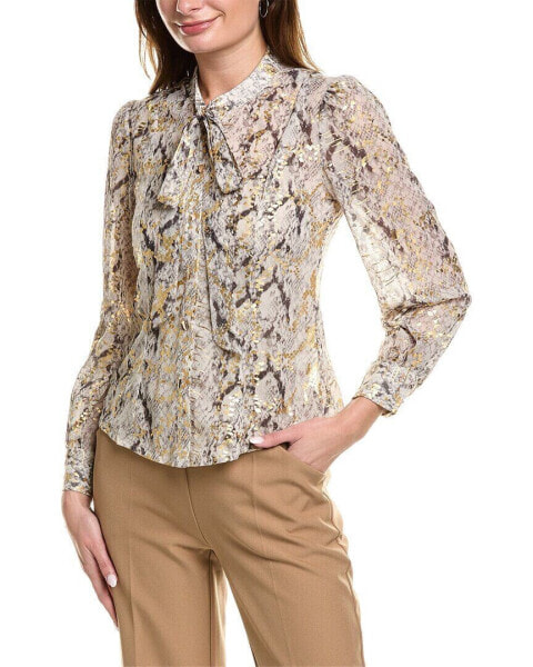 Блузка Gracia Tie Neck Blouse Eclectic Style