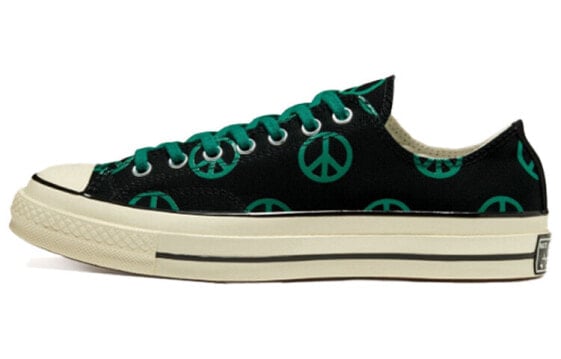 Кеды мужские Converse 1970s Unleash Peace черно-зеленые