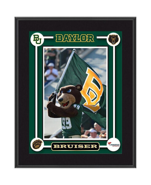 Baylor Bears Bruiser Mascot 10.5'' x 13'' Sublimated Plaque
