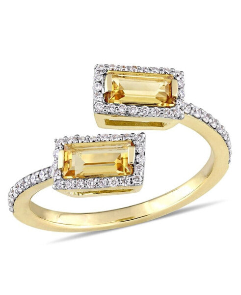 Кольцо Macy's baguette Cut Citrine Open