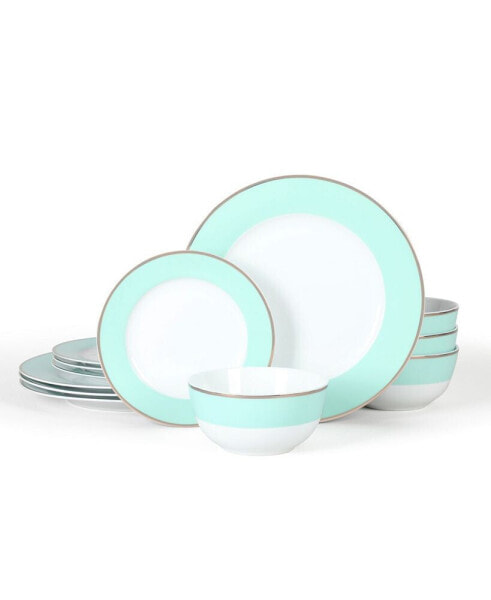 Gracie Lane 12 Piece Dinnerware Set, Service for 4