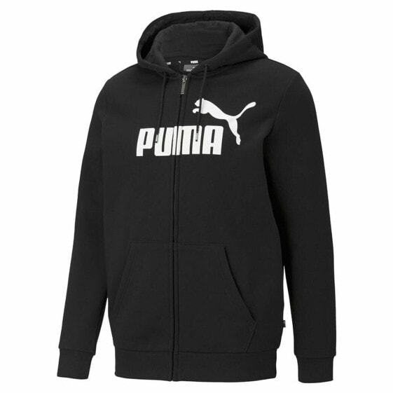 Толстовка с капюшоном мужская Puma Essentials Big Logo Чёрный