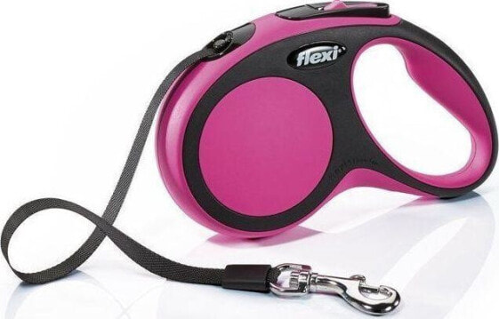 Поводок для собак flexi New Comfort S с автоматическим механизмом 5м розовый