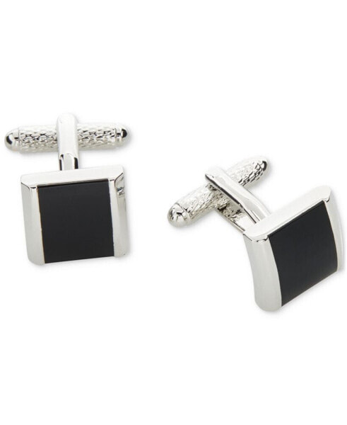 Men's Black Square Cufflinks