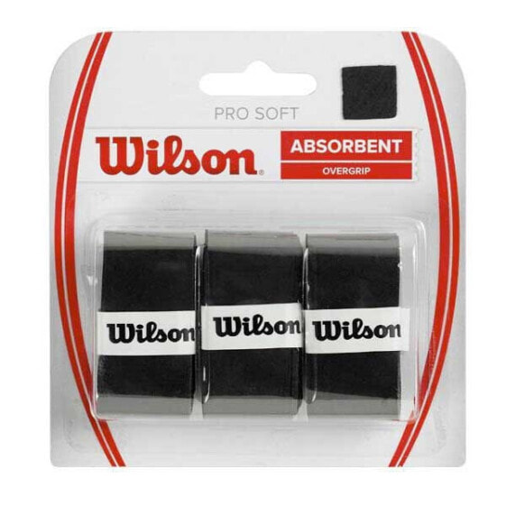 WILSON Pro Soft Tennis Overgrip 3 Units