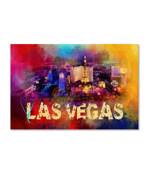 Jai Johnson 'Sending Love To Las Vegas' Canvas Art - 32" x 22" x 2"