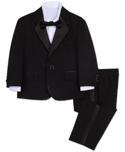 Baby Boys Tuxedo Suit, Shirt and Bowtie, 4 Piece Set