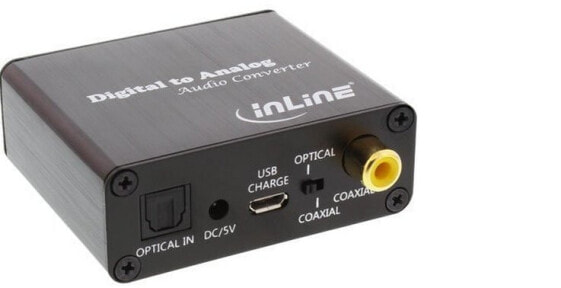 InLine Audio Converter Digital to Analog Toslink & RCA Input to RCA Stereo